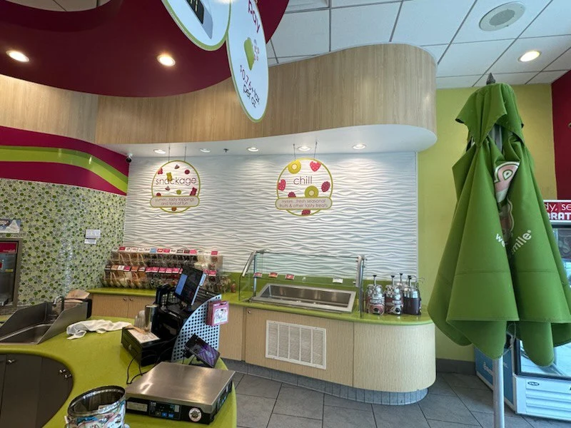 Commercial wallpaper installation