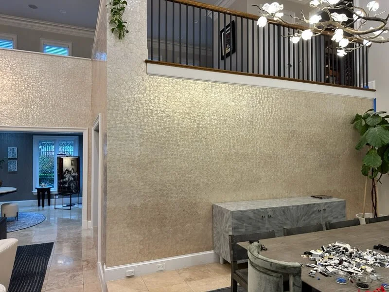 Residential wallpaper installation