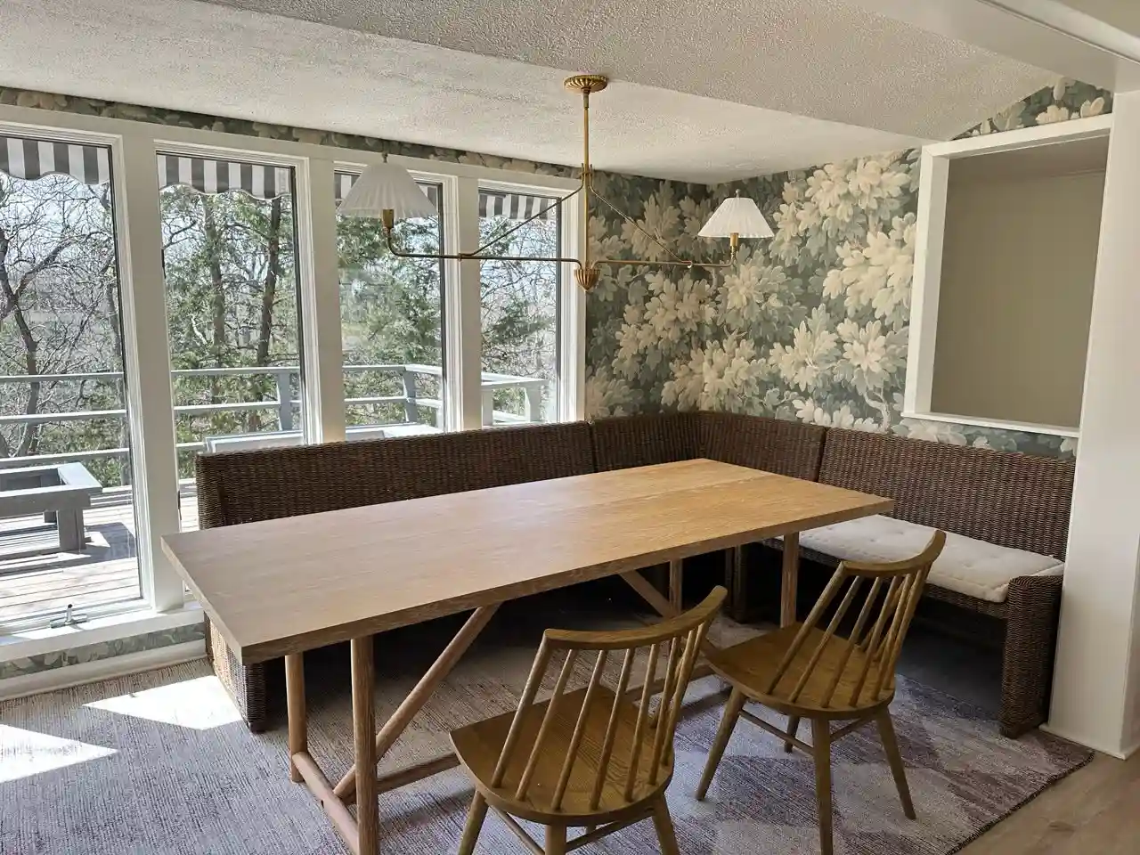 Residential wallpaper installation